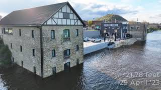 FLOOD of '23, April 29 - - 21.78 feet 4K