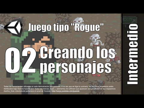 02 - Creando los personajes - Tutorial juego tipo Rogue en Unity