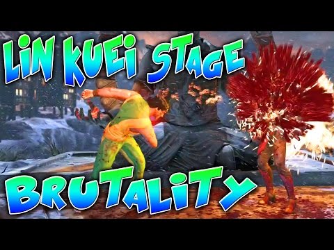 Mortal Kombat X - *NEW* LIN KUEI TEMPLE STAGE BRUTALITY!