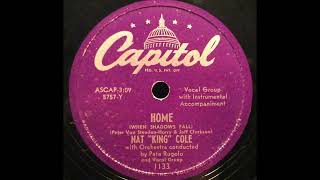 OLDIES 1950 SEP 2 HOME (When Shadows Fall)-Nat King Cole