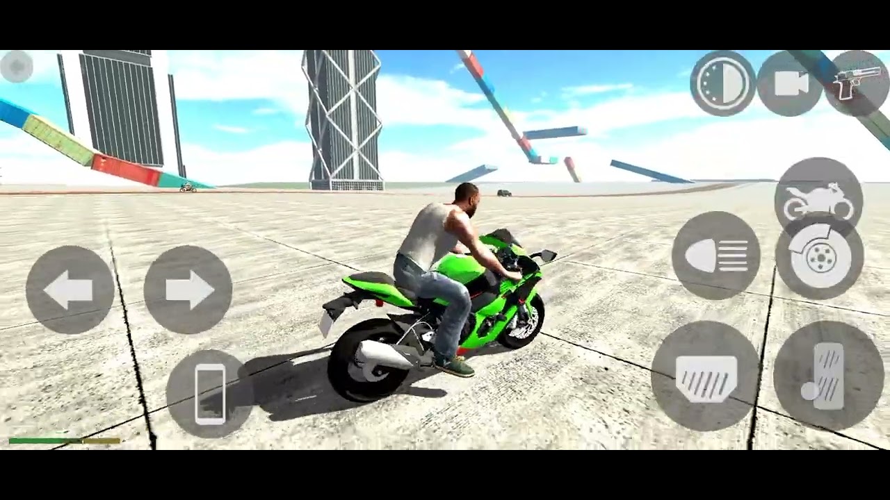 New green bike racing game 😁