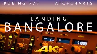 BOEING 777 LANDING AT BANGALORE IN 4K