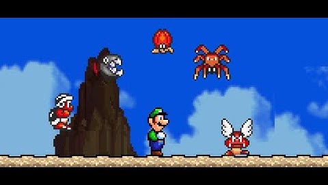 SMBX 1.4.5 Custom Level: Rocky Volcano