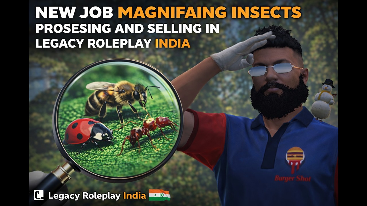 NEW JOB MAGNIFAING INSECTS PROSESING AND SELLING IN LEGACY ROLEPLAY INDIA