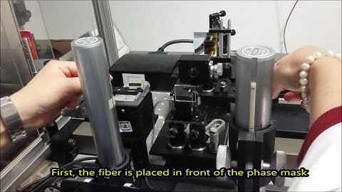 Writing a FBG sensor