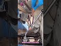 TRUCK GEAR LEVER BENDING 😳 extreme heat metal shaping #shorts #metalwork #engineering #trucks
