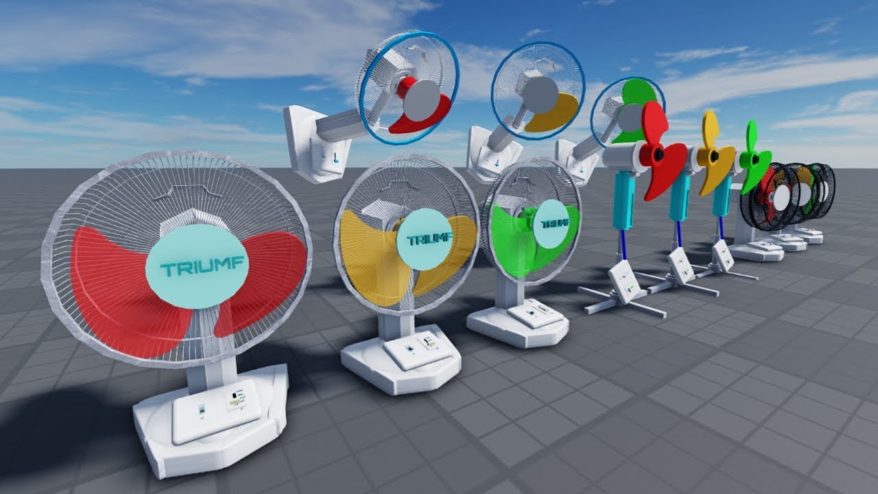 Three Colour Fan - Eksperimen Kipas Angin Baling baling Warna Warni Patah | Roblox Fans