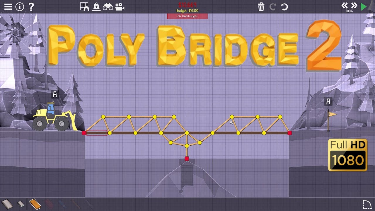 Poly Bridge 2 (2020) - Gameplay (PC/Win 10) [1080p60FPS]