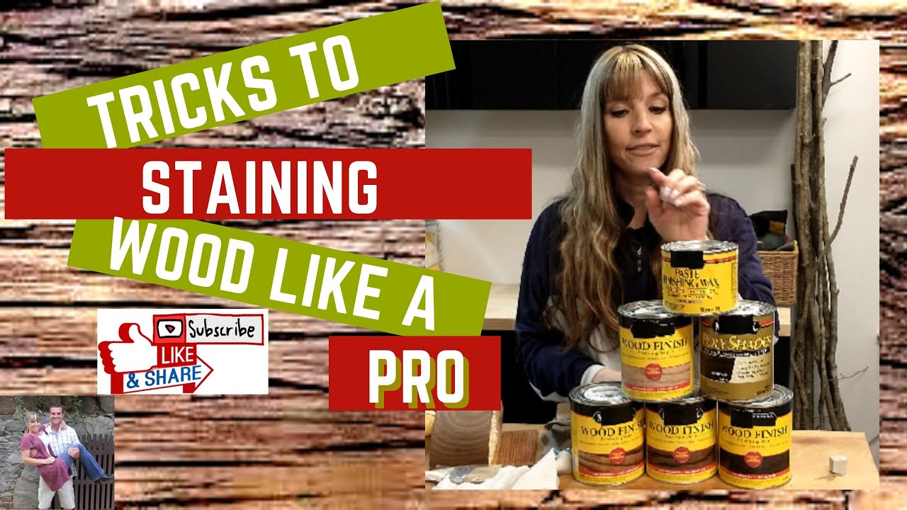 Stain Wood Like a PRO #diy #how #howto - YouTube