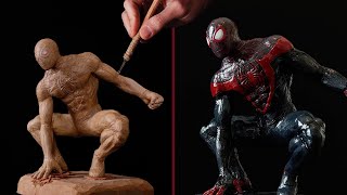 Sculpting SPIDER-MAN | Marvel's Spider-Man: [ Miles Morales ] Timelapse