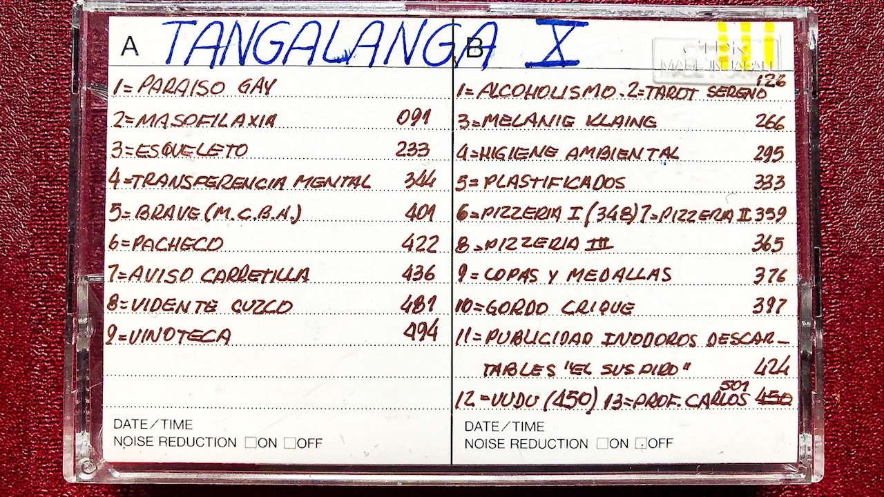 💥Tangalanga 10 CASSETTE CLANDESTINO 