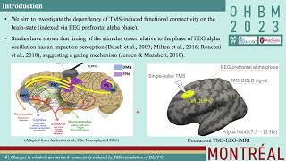 OHBM 2023 | 3027 | Talk | Hengda He | Changes in network connectivity induced by TMS stimulation o…