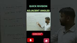 📐 Pair of Adjacent Angles | Class 9 Maths Short