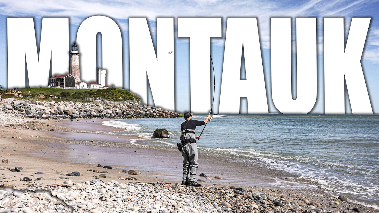 Blitzing MONTAUK Striped Bass FALL RUN START - Surf Casting Long Island