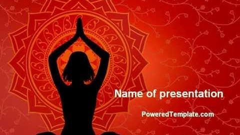 Meditation Yoga PowerPoint Template by PoweredTemplate.com