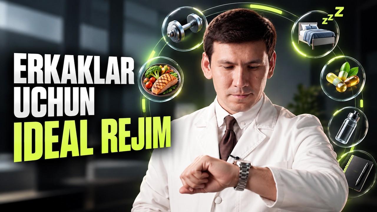 Erkaklar uchun ideal kunlik rejim — dr. Sanjar Husanov