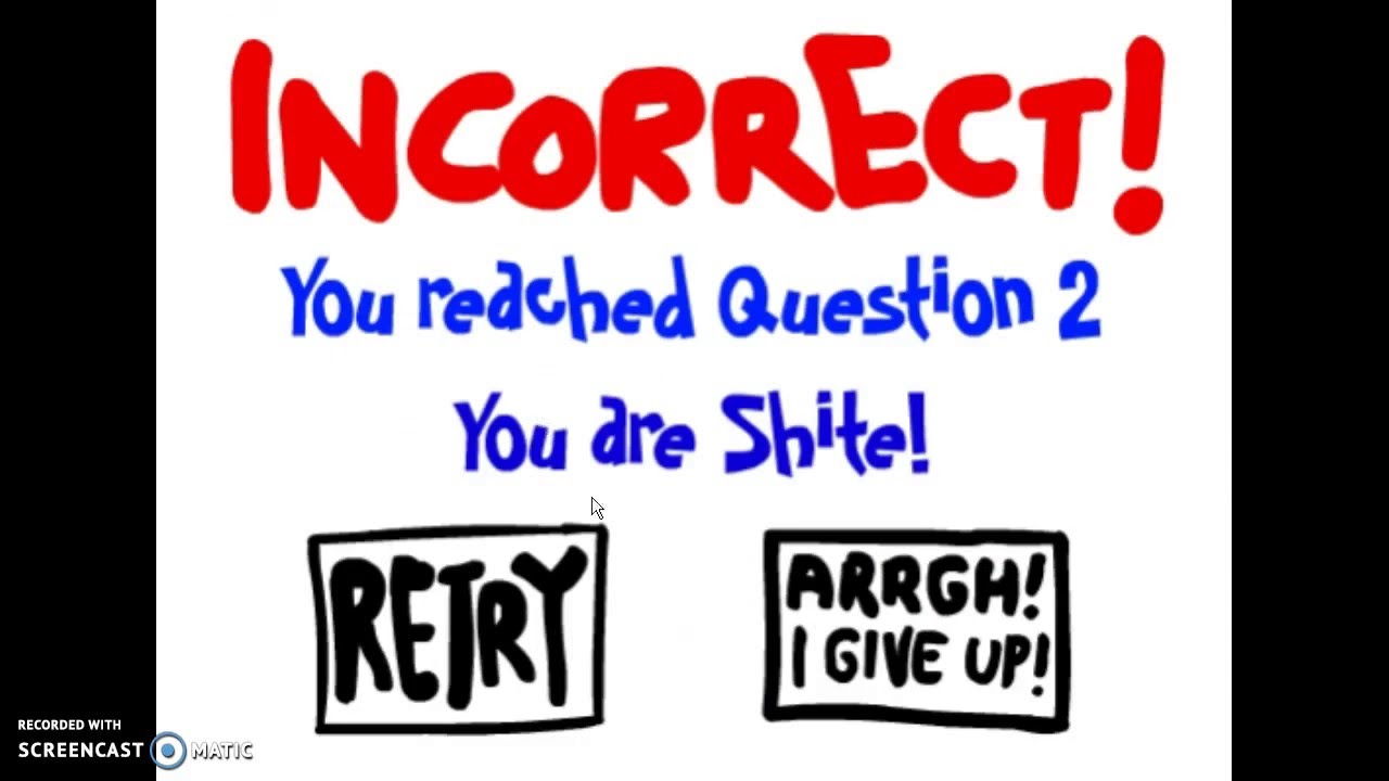 THE IMPOSSIBLE QUIZ DEMO VERSION