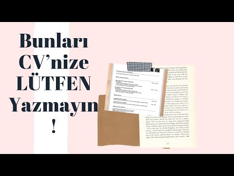 Video: Özgeçmişinize Hangi Hobileri Dahil Etmek En Iyisidir