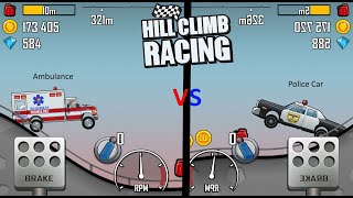 Hill Climb Racing 1v1: Police Car vs Ambulance! screenshot 1
