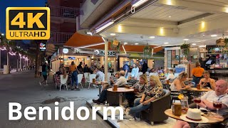 😍 Evening Benidorm, Spain 4k | Walking Tour | May 2024 | Part 4