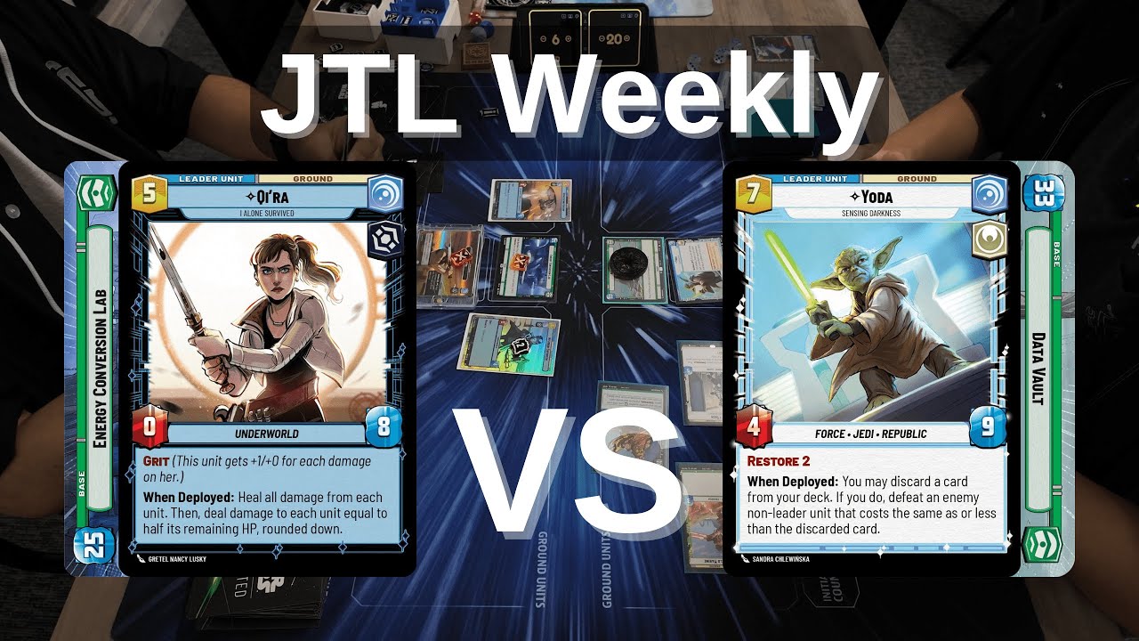 Yoda Data Vault vs Qi'Ra ECL | JTL Weekly | Star Wars Unlimited Gameplay