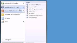 Windows 7  |  Finding Recently Used Files (Jump Lists)