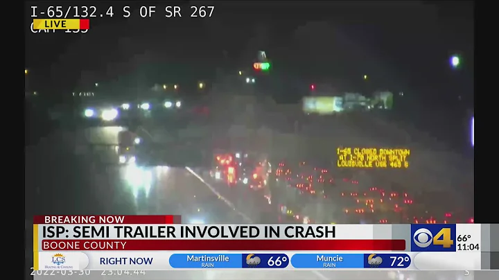 Semi crash closes all southbound lanes of I-65