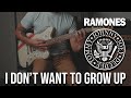 Ramones - I Don't Want to Grow Up (Guitar Cover)