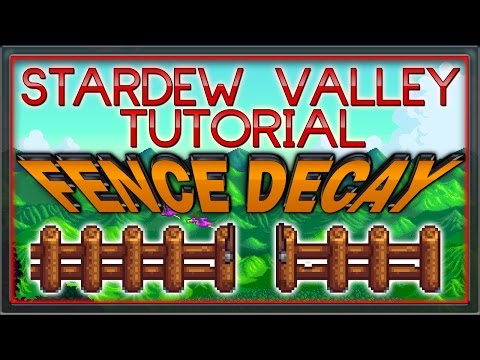 Stardew Valley Tutorial - How to work avoid Fence Decay using GATES!! [Wintercraft]