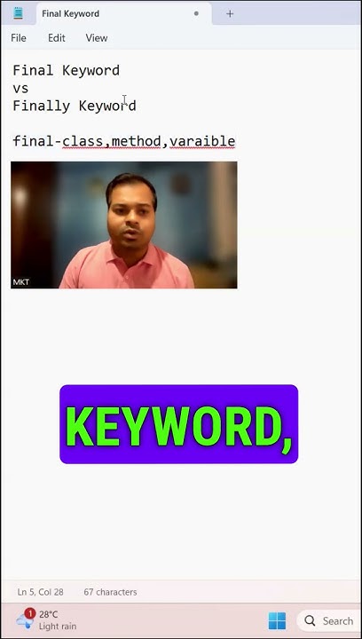 Final Keyword Vs Finally Keyword In Java Interview final-keyword-vs-finally-keyword-in-java-interview