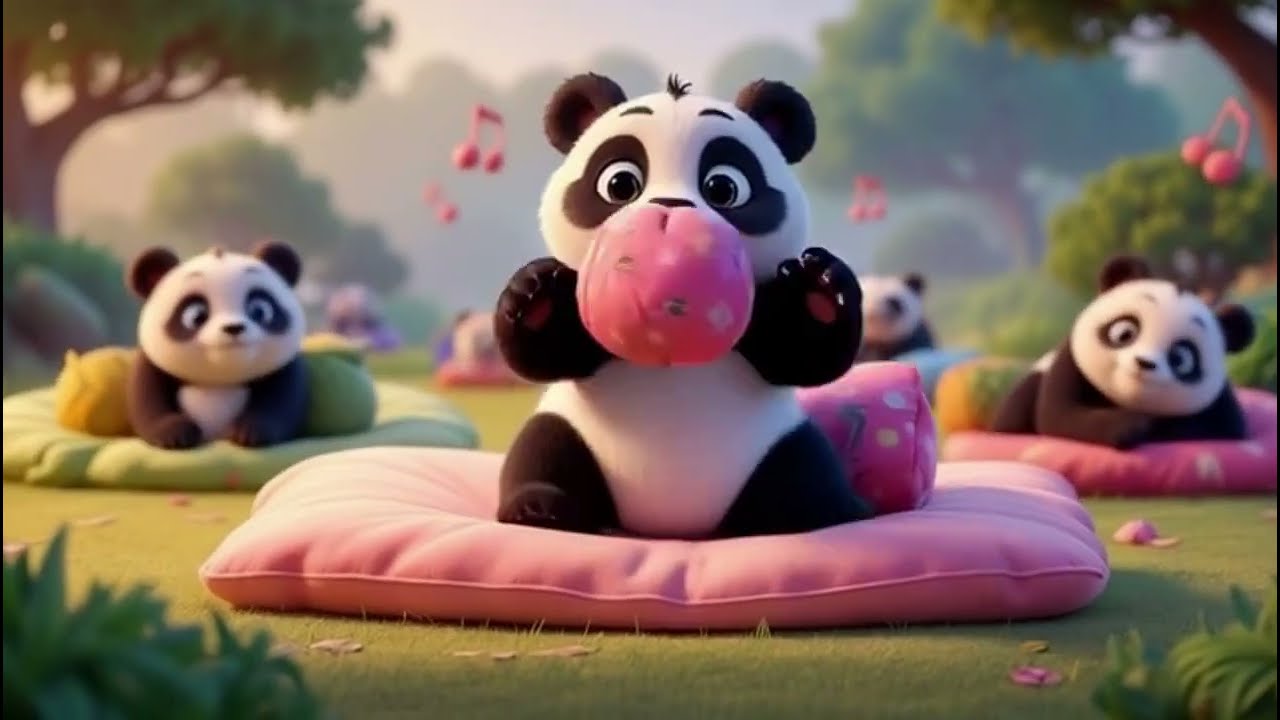 Panda Pillow Parade 🐼🛏️ | Cute Bedtime Song for Kids | Gentle Nursery Rhyme