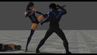 Psylocke Vs Nightwing