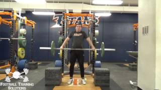 Snatch Pull from Mid Thigh Blocks