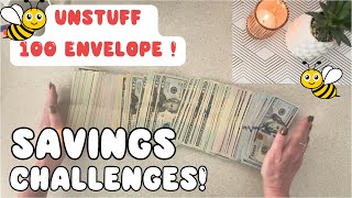 ALL NEW Savings Challenges AND Unstuff 100 Envelope Challenge