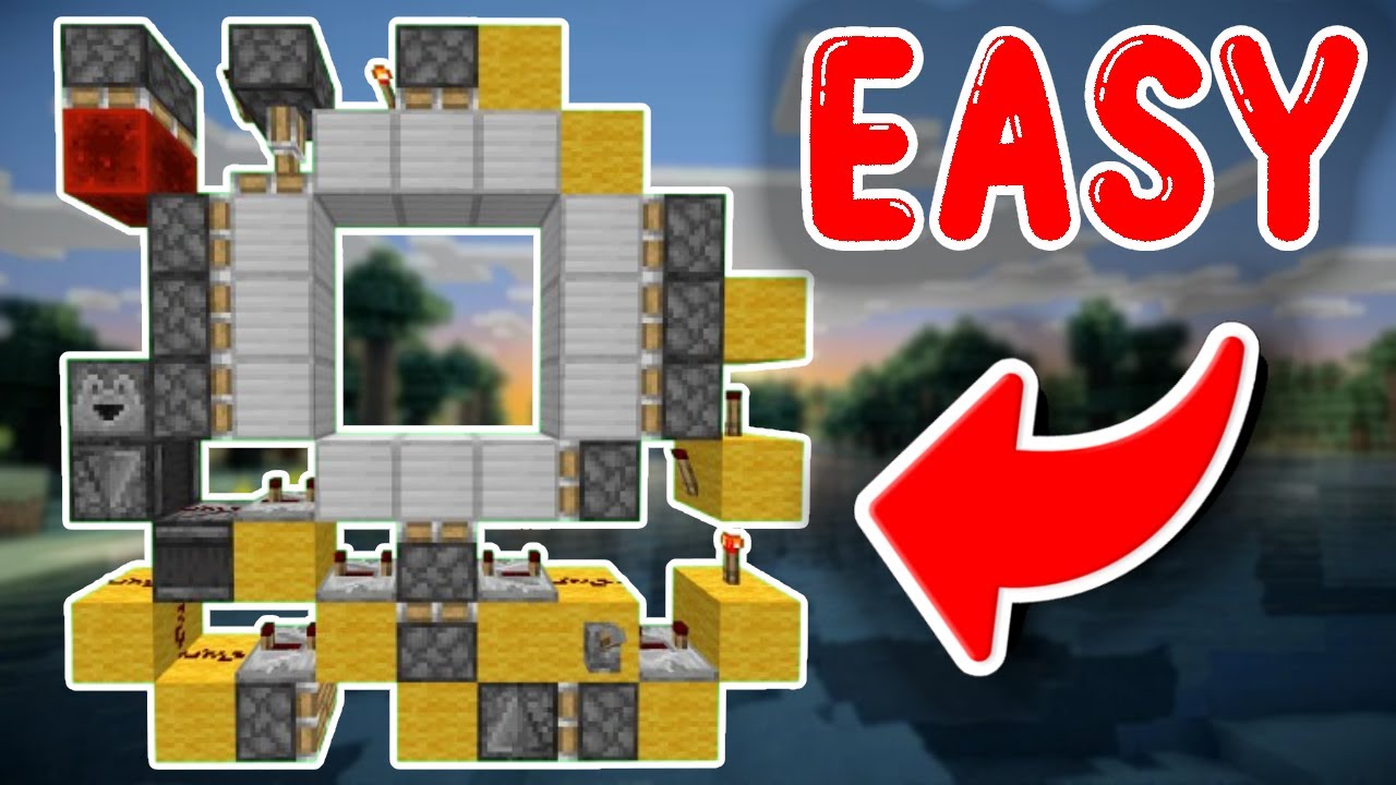 Easy Fastest 3x3 Piston Door Tutorial | 1.21 Minecraft Bedrock - YouTube
