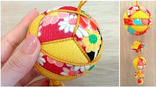 【手まり】吊るし飾りの作り方【木目込みまり】Handmade balls(Temari).Hanging decoration.Japanese traditional crafts.