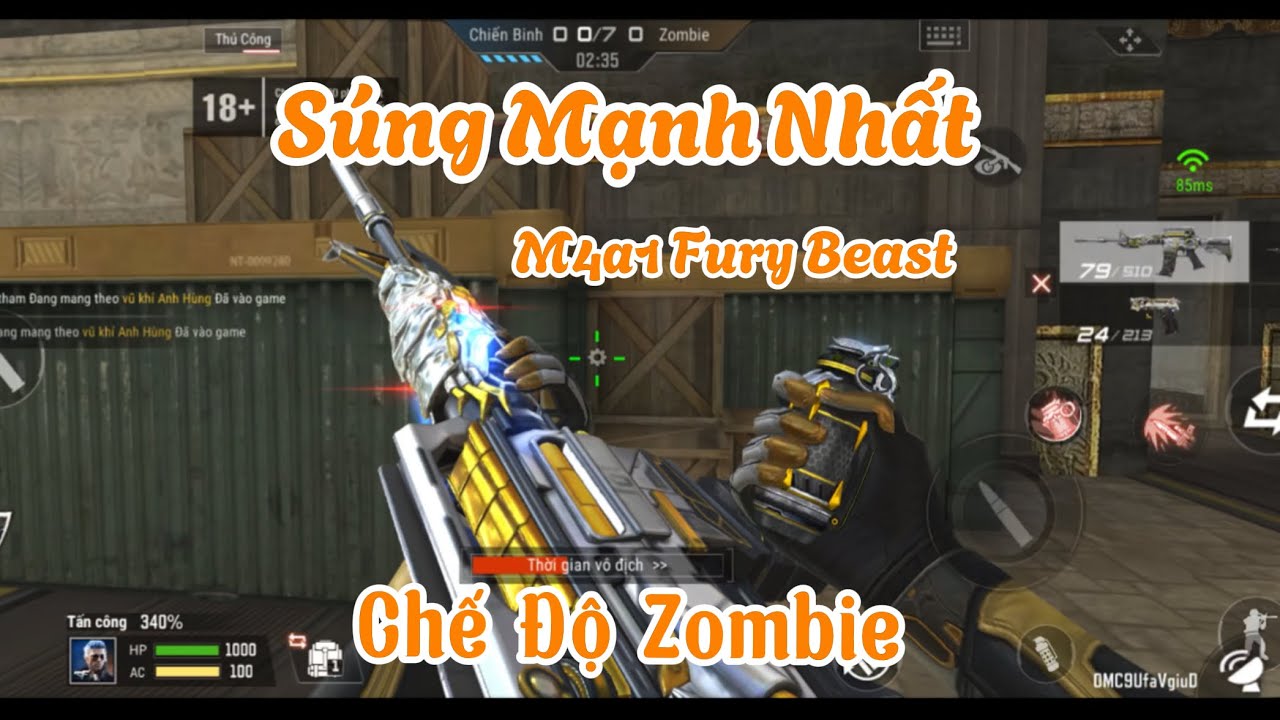 Review M4A1 Fury Beast Mạnh Nhất Chế Độ Zombie Thời Điểm Hiện Tại? • CF Legends 