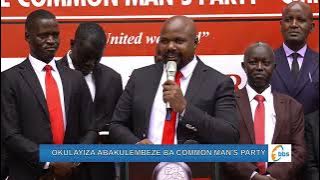 Ab'ennugu mukkirize nti Munyagwa ne Common Man's Party wetuli era teri kudda mabega - Hon. Munyagwa
