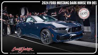 $375,000 Charity Sale - 2024 Ford Mustang Dark Horse VIN 001 - BARRETT-JACKSON 2024 SCOTTSDALE