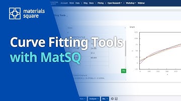 [Materials Square] Curve Fitting Tools | with MatSQ
