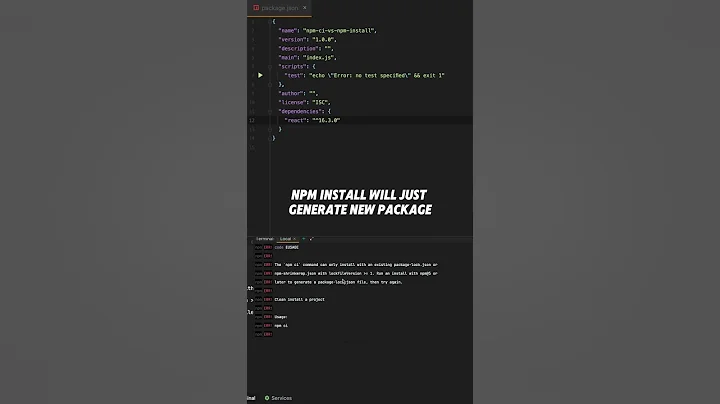 npm ci vs npm install | JavaScript Fundamentals