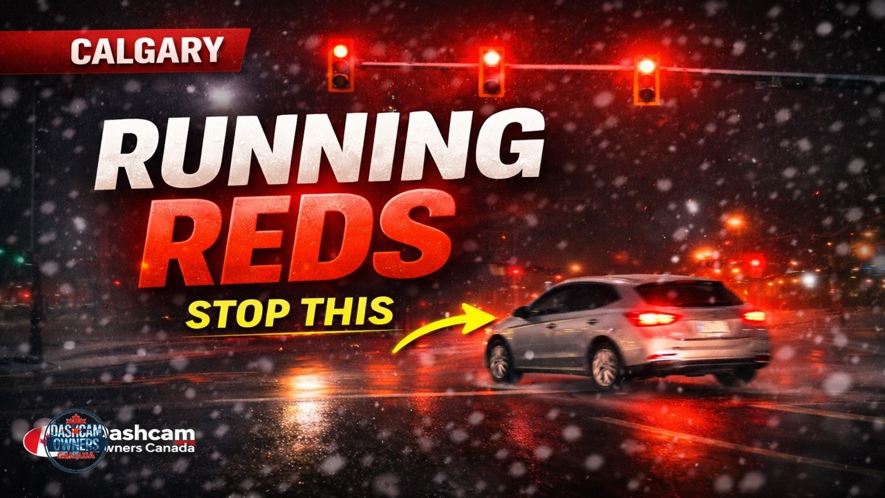 Calgary Drivers Are Out of Control | Red Lights, Road Rage & Close ...