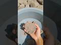 Grainy Sand cement texture dry crumbling in tub 🤤💨 #oddlysatisfying #asmr #dust #soft #sandcement