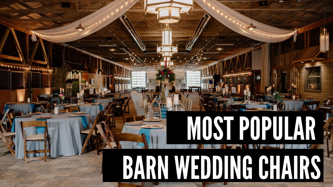 Most popular barn wedding chairs