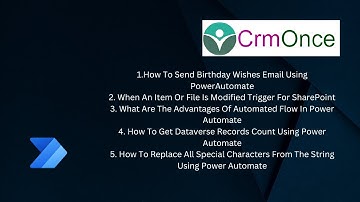 Power Automate Scenarios Send Birthday Wishes Email, Item Or File Is Modified Trigger For SharePoint