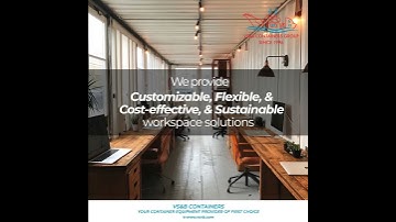 Rethink your workspace with VS&B’s customizable office containers!