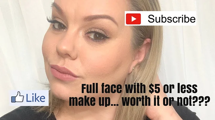 full face with $5 or less makeup