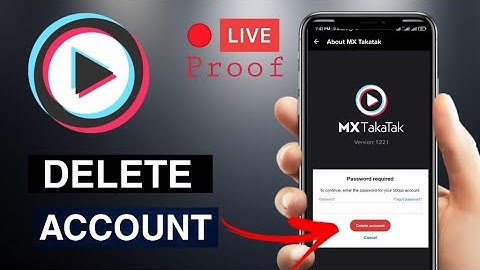 how to delete mx takatak account | MX Takatak Account/ I