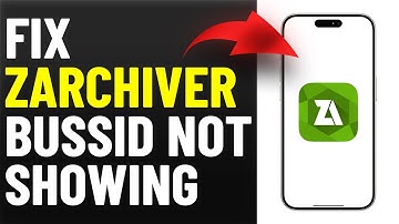 How To Fix ZArchiver BUSSID Not Showing (How To Solve ZArchiver BUSSID Not Showing Problem)