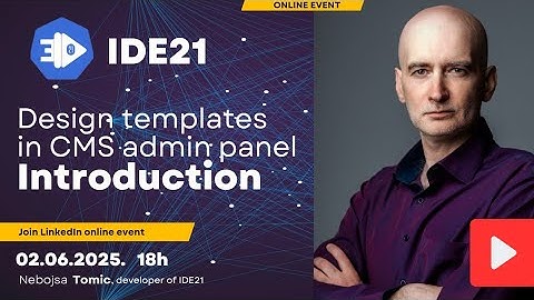 IDE21 design templates in the CMS admin panel - DaisyUI and TailwindCSS IDE